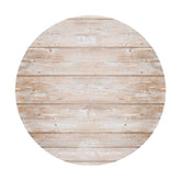 Lofaris Round Simple Wooden Happy Birthday Backdrop For Girl